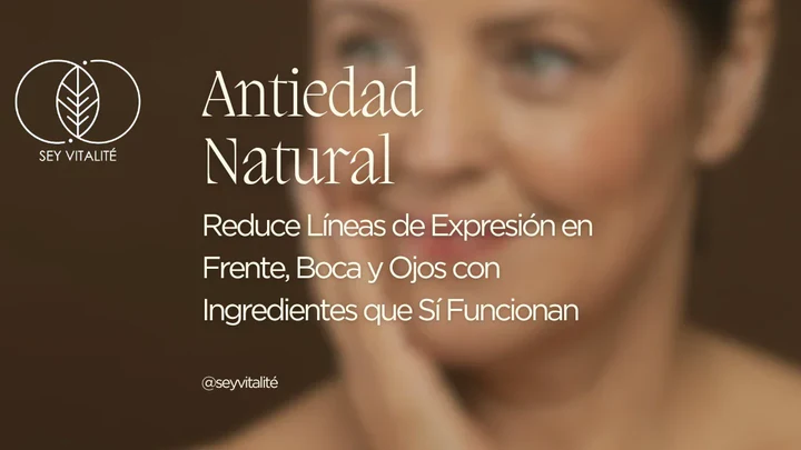 Antiedad Natural: Reduce Líneas de Expresión en Frente, Boca y Ojos con Ingredientes que Sí Funcionan